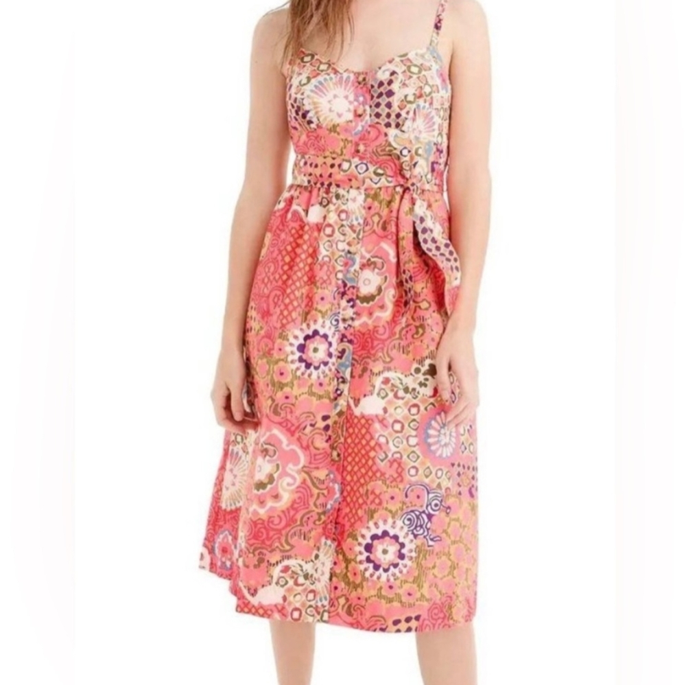 J.Crew Cotton Poplin Midi Dress